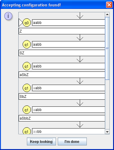 JFlap - Ableitung