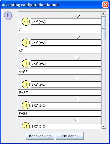 JFlap - Ableitung