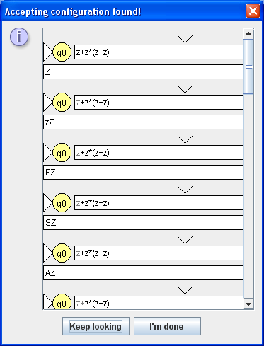 JFlap - Ableitung